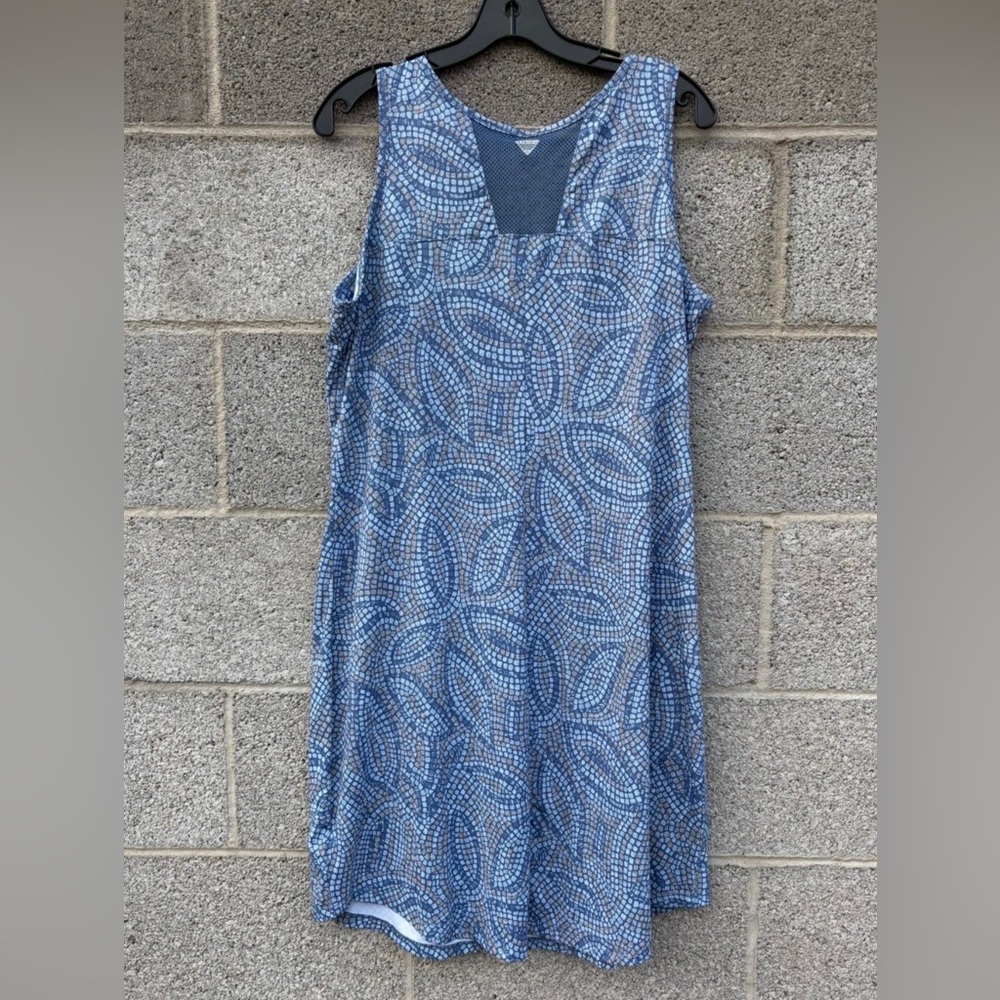 Columbia PFG Women's XL Midway Bay Active Tank Mini Dress Blues Cooling Vacation - Picture 4 of 11